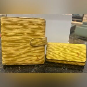 Louis Vuitton Epi Wallet AND Key Case